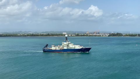 The R/V Atlantis will take Alvin across the Pacific Ocean on a variety of routes in 2023.