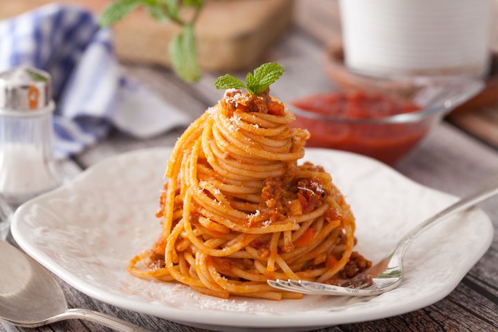 When you eat pasta on vacation in Italy, you're likely to walk around afterwards to aid digestion.