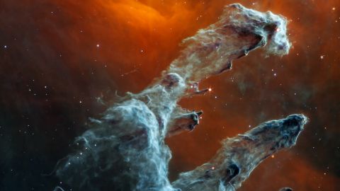 The James Webb Space Telescope shows a new image of the pillars of creation in the light below.