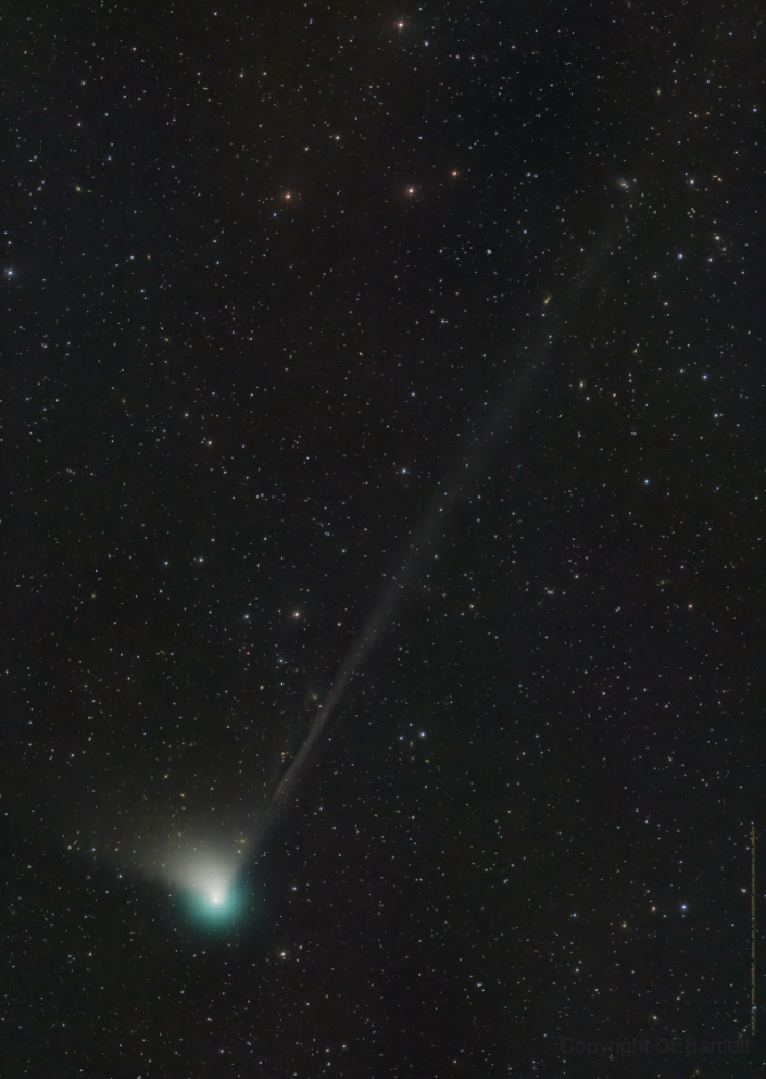 Dan Bartlett was able to take a photo of the comet from his home in California on December 19 / Credit: Dan Bartlett/NASA