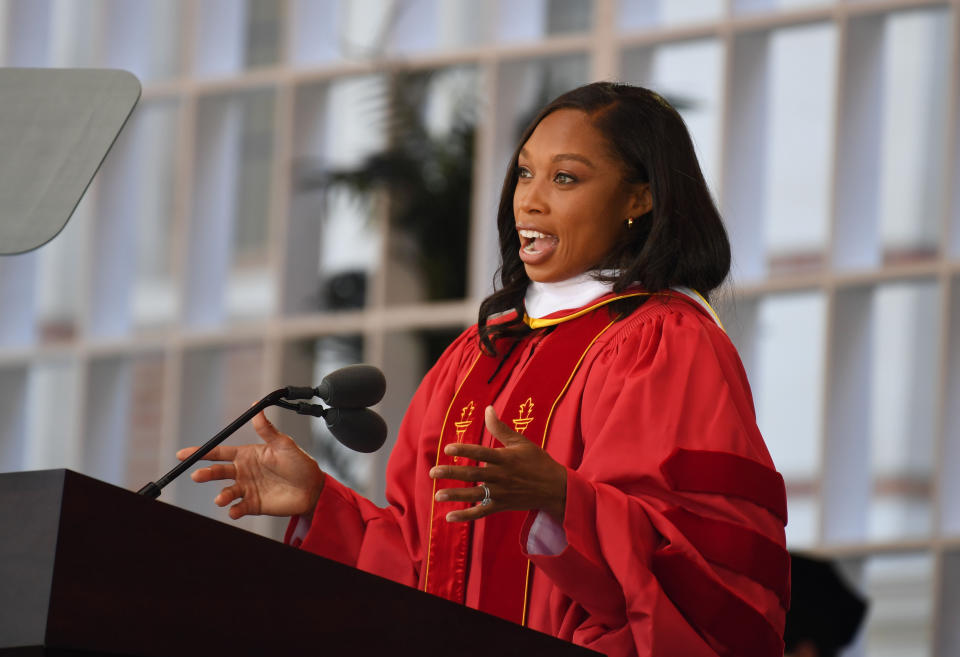 Allyson Felix Field will have an official dedication.  (Photo by Brittany Murray/MediaNews Group/Long Beach Press-Telegram via Getty Images)