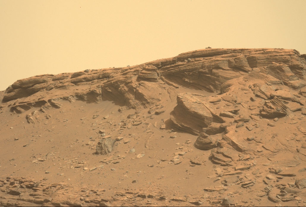 Persistence found sedimentary rocks in the region in front of the Martian Delta